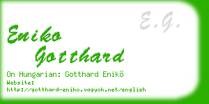 eniko gotthard business card