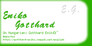 eniko gotthard business card